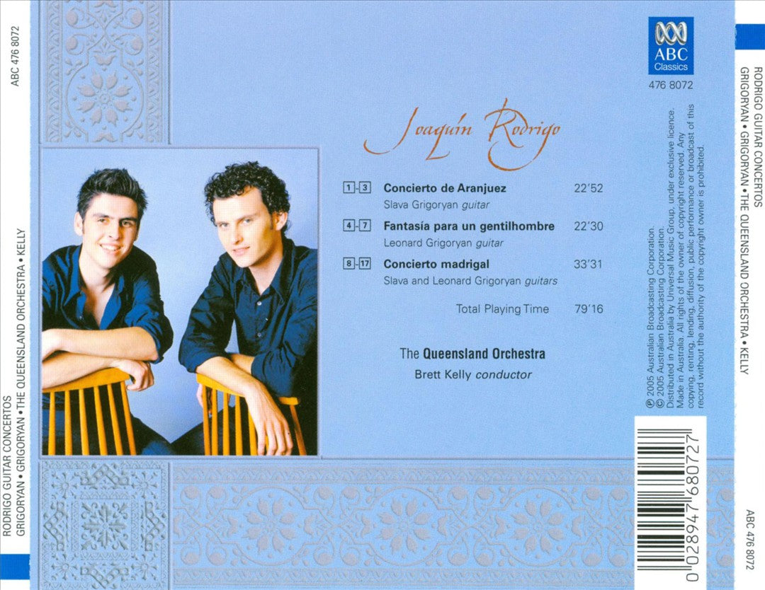 Rodrigo: Concierto de Aranjuez; Fantasia para un Gentilhombre; Concierto Madrigal cover art