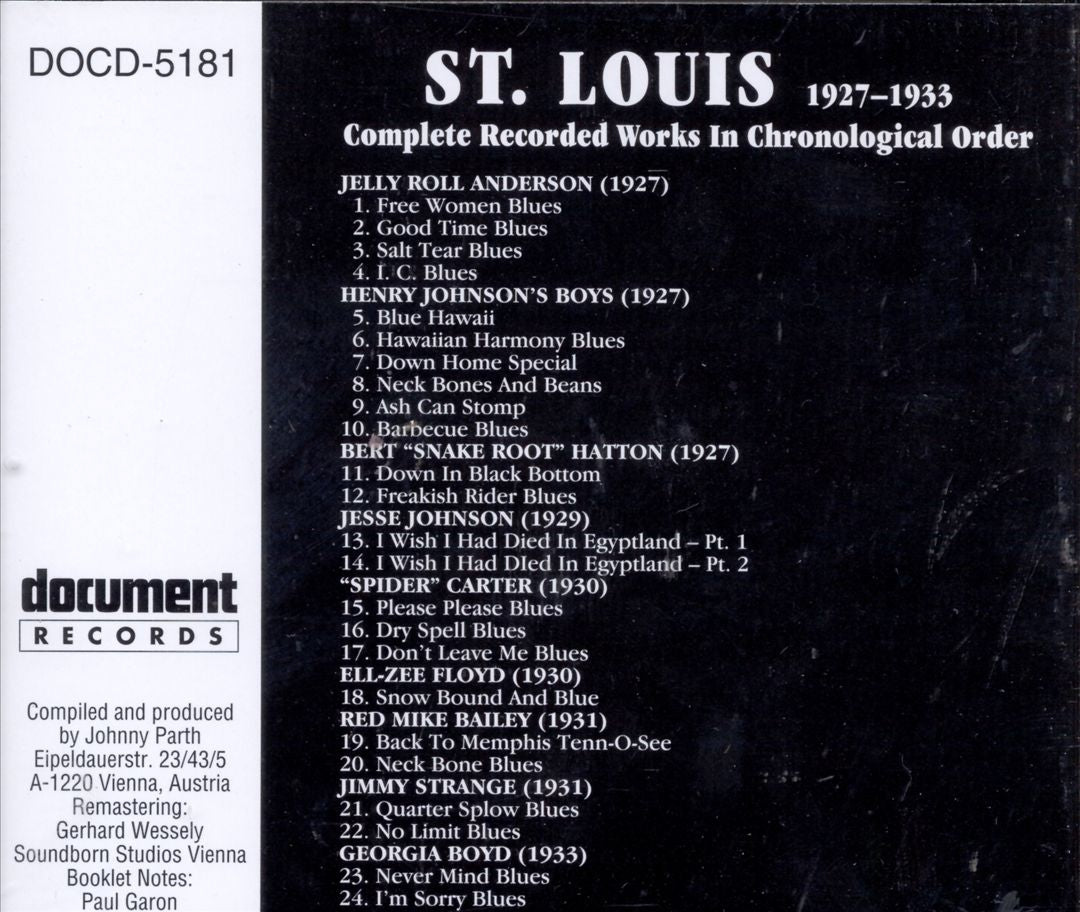 St. Louis 1927-1933 cover art