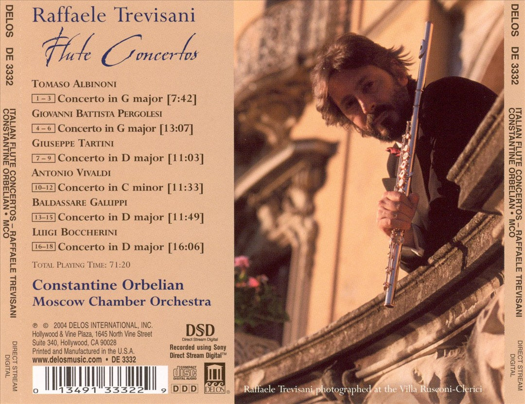 Flute Concertos: Vivaldi, Albinoni, Galuppi, Pergolesi, Tartini, Boccherini cover art