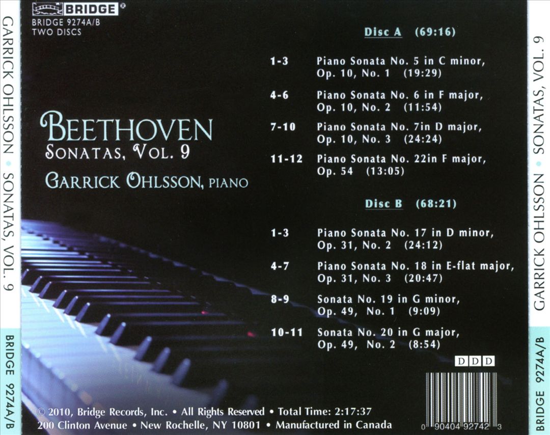 Beethoven: Sonatas, Vol. 9 cover art