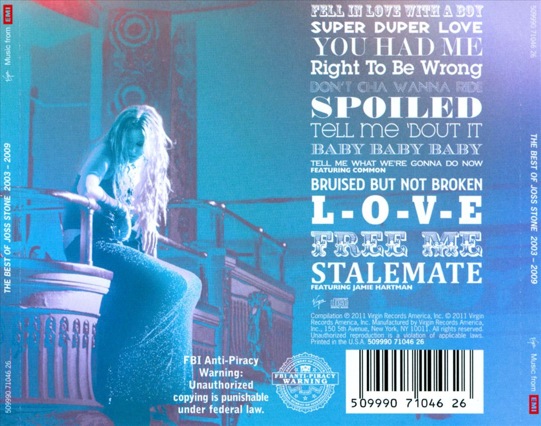 Best of Joss Stone 2003-2009 cover art