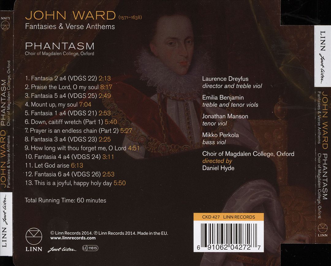 John Ward: Fantasie & Verse Anthems cover art