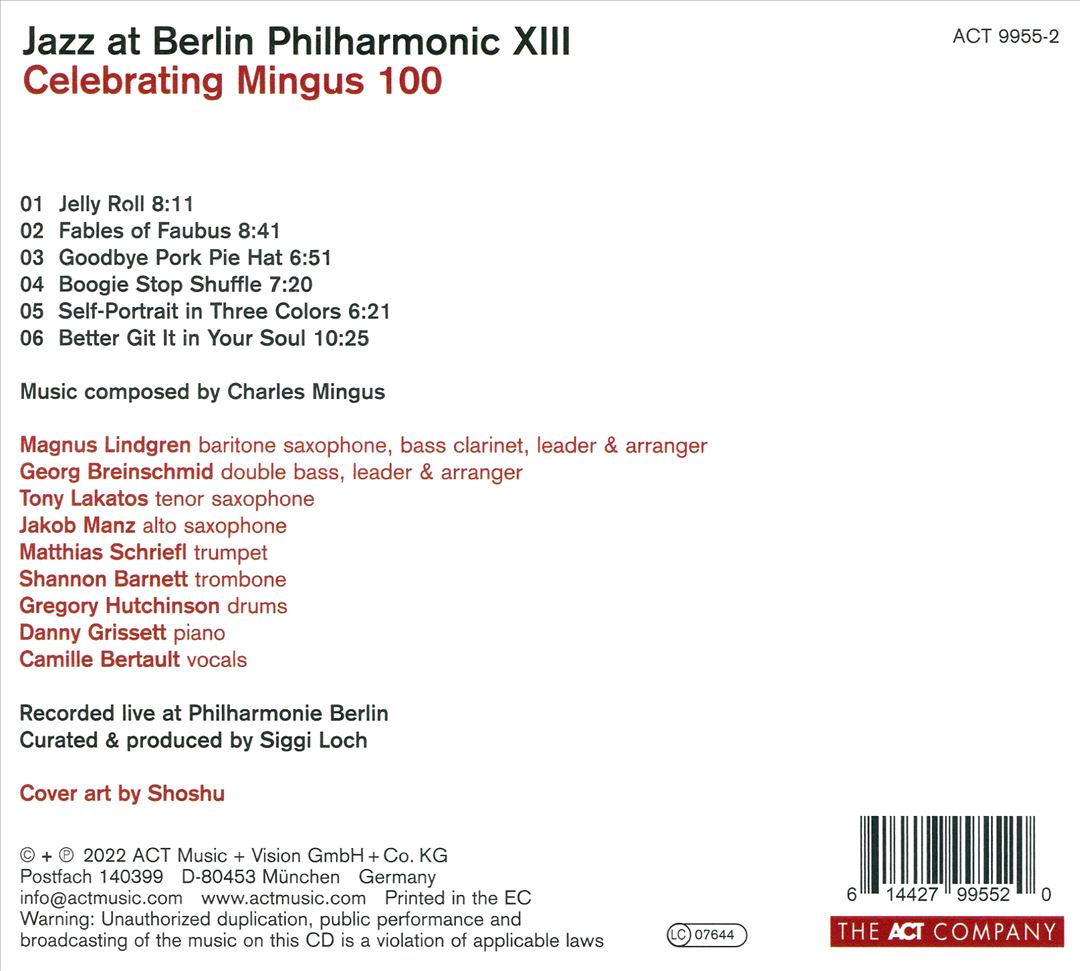 Jazz at Berlin Philharmonic XIII : Celebrating Mingus 100 cover art