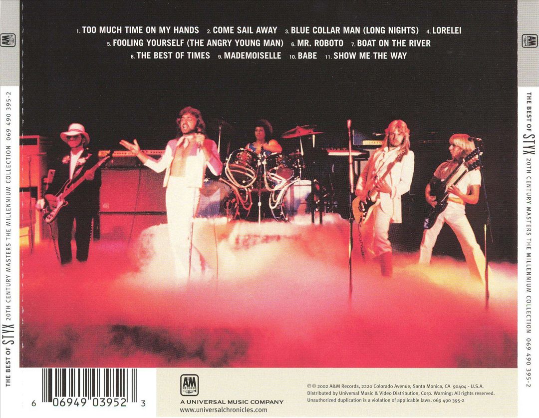 20th Century Masters: The Millennium Collection: Best of Styx cover art