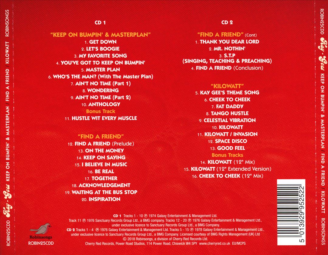 Keep On Bumpin' & Masterplan/Find a Friend/Kilowatt cover art