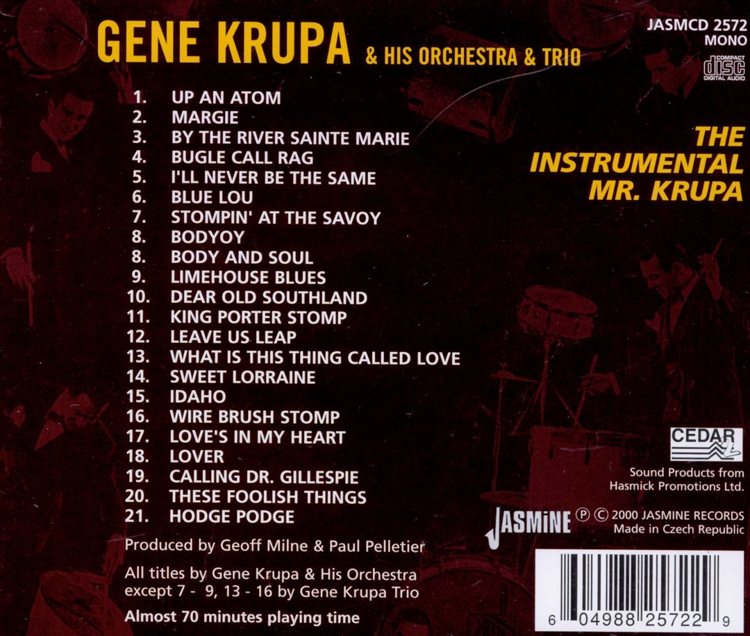 Instrumental Mr. Krupa cover art