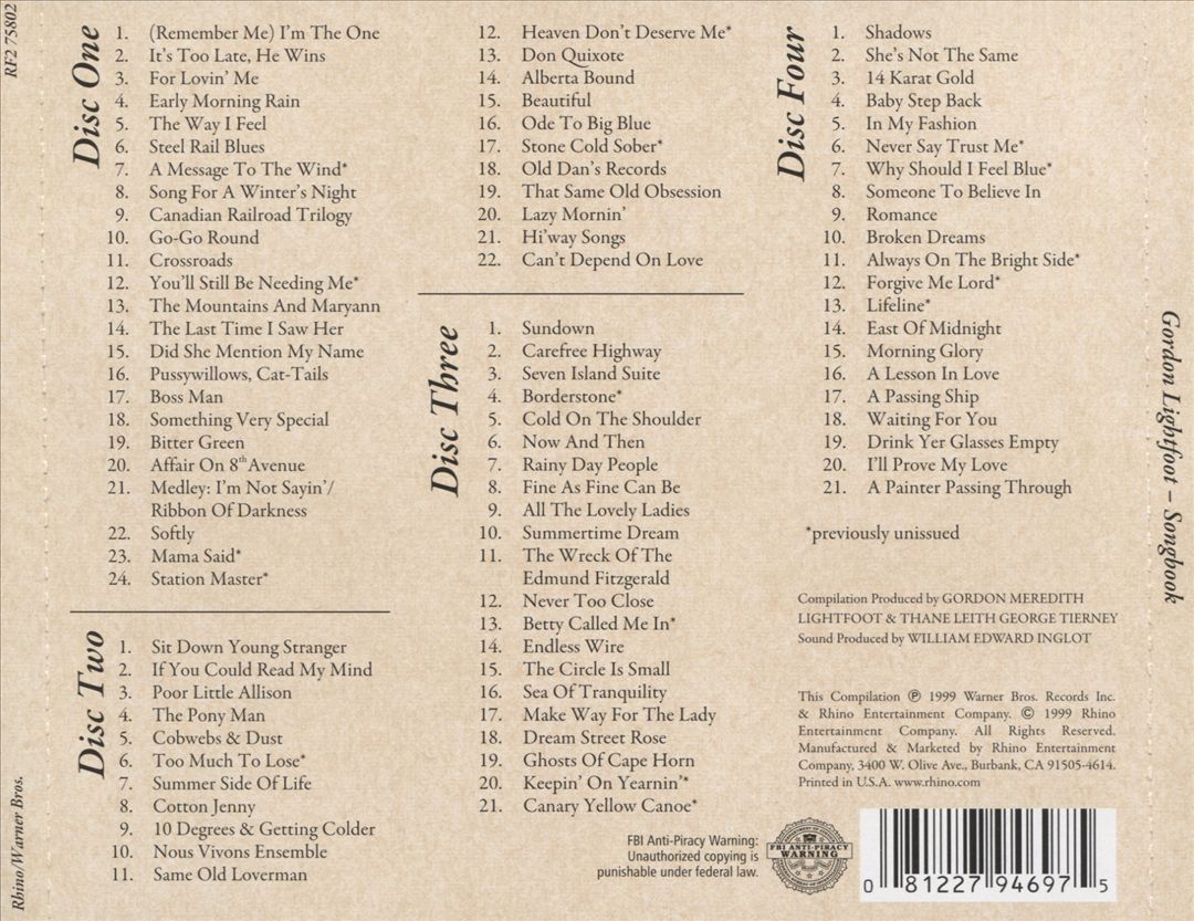 Songbook cover art