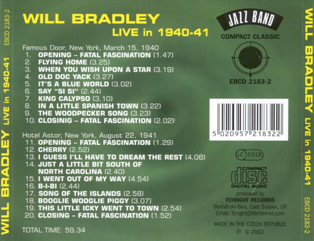 Live in 1940-1941 cover art