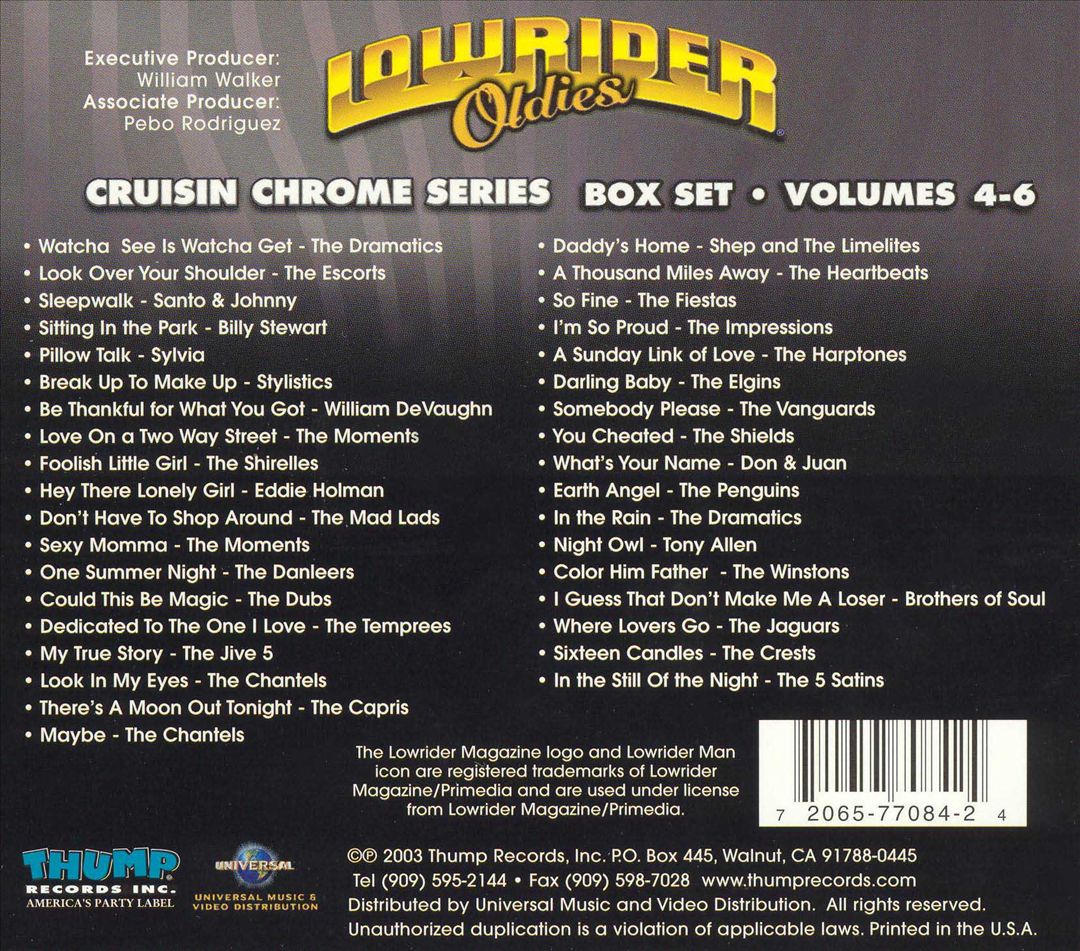 Lowrider Oldies, Vol. 4-6: Cruisin' Chrome Series cover art