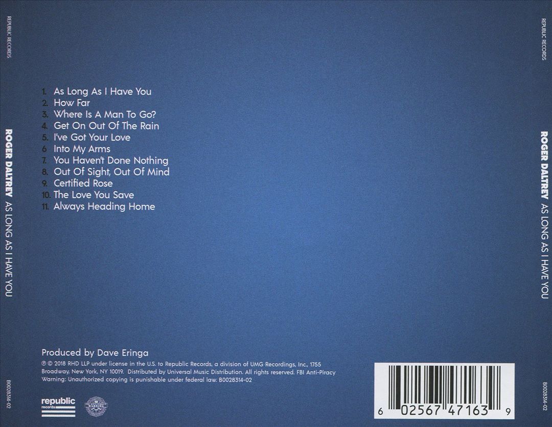 As Long as I Have You cover art