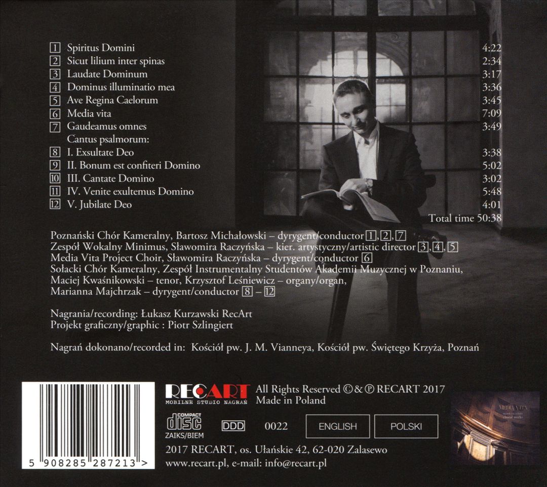 Media Vita: Marek Raczynski Choral Works cover art