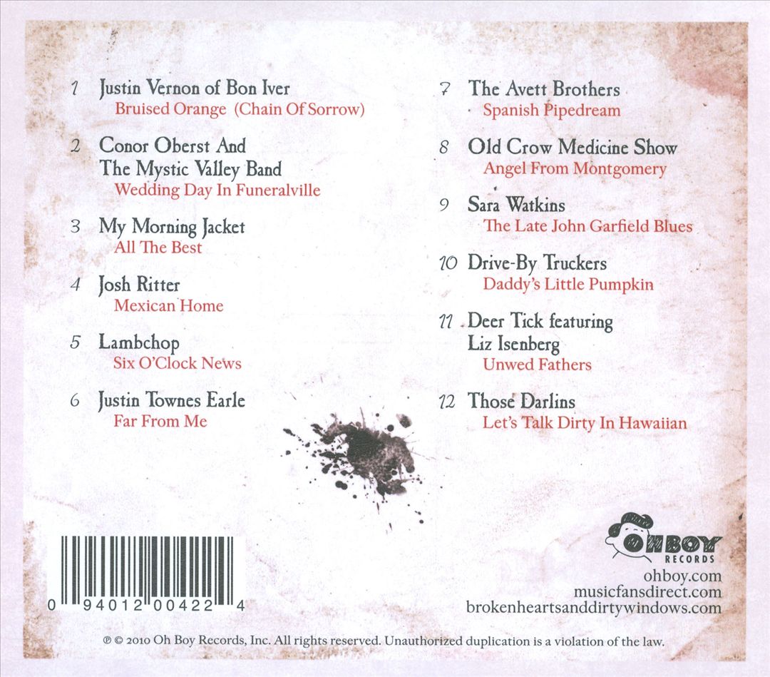 Broken Hearts & Dirty Windows: Songs of John Prine cover art