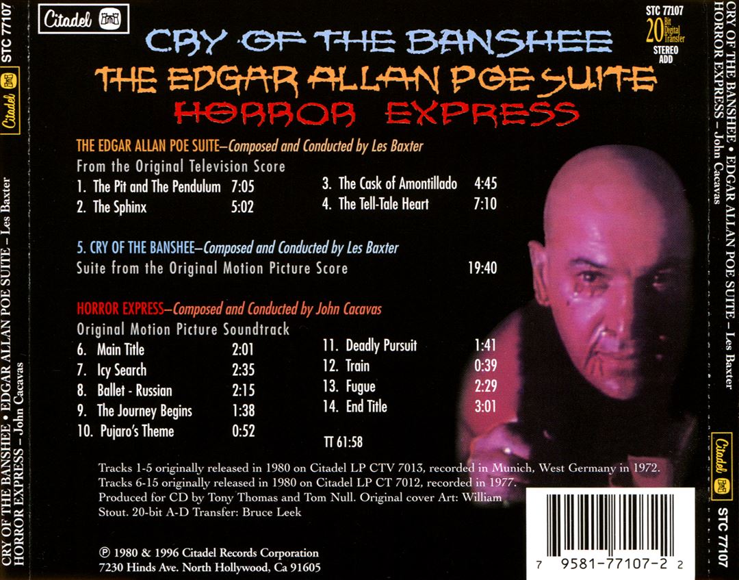 Cry of the Banshee/Horror Express cover art