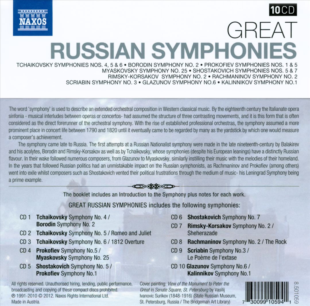Great Russian Symphonies cover art