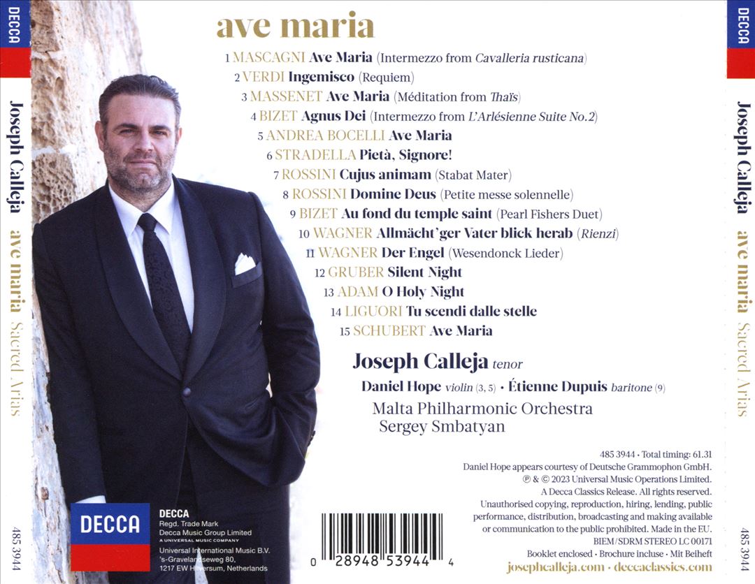 Ave Maria: Sacred Arias cover art