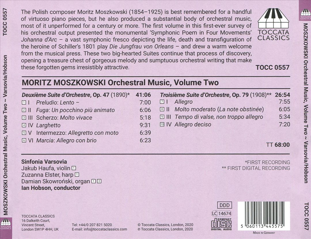 Moritz Moszkowski: Orchestral Music, Vol. 2 cover art