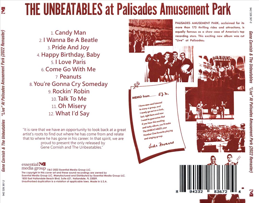 "Live" At Palisades Amusement Park (2022 Remaster) cover art