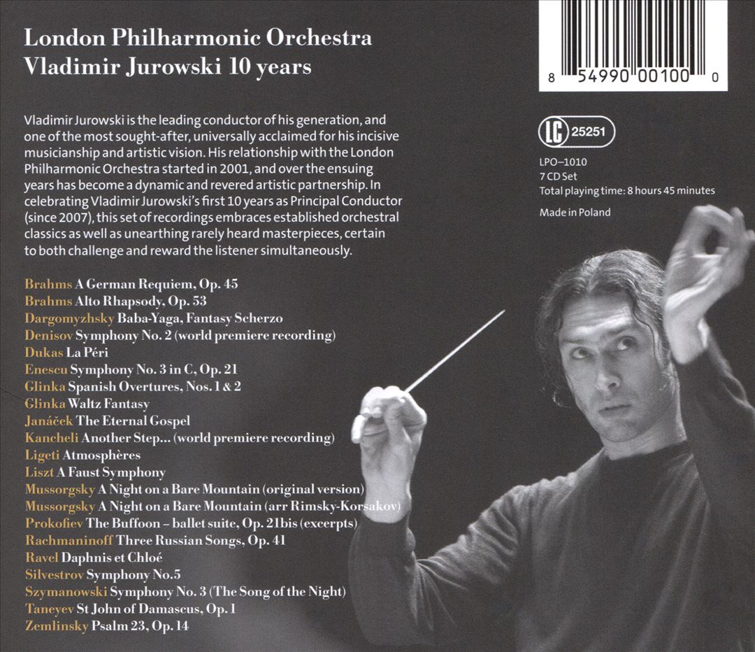 Vladimir Jurowski 10 years cover art