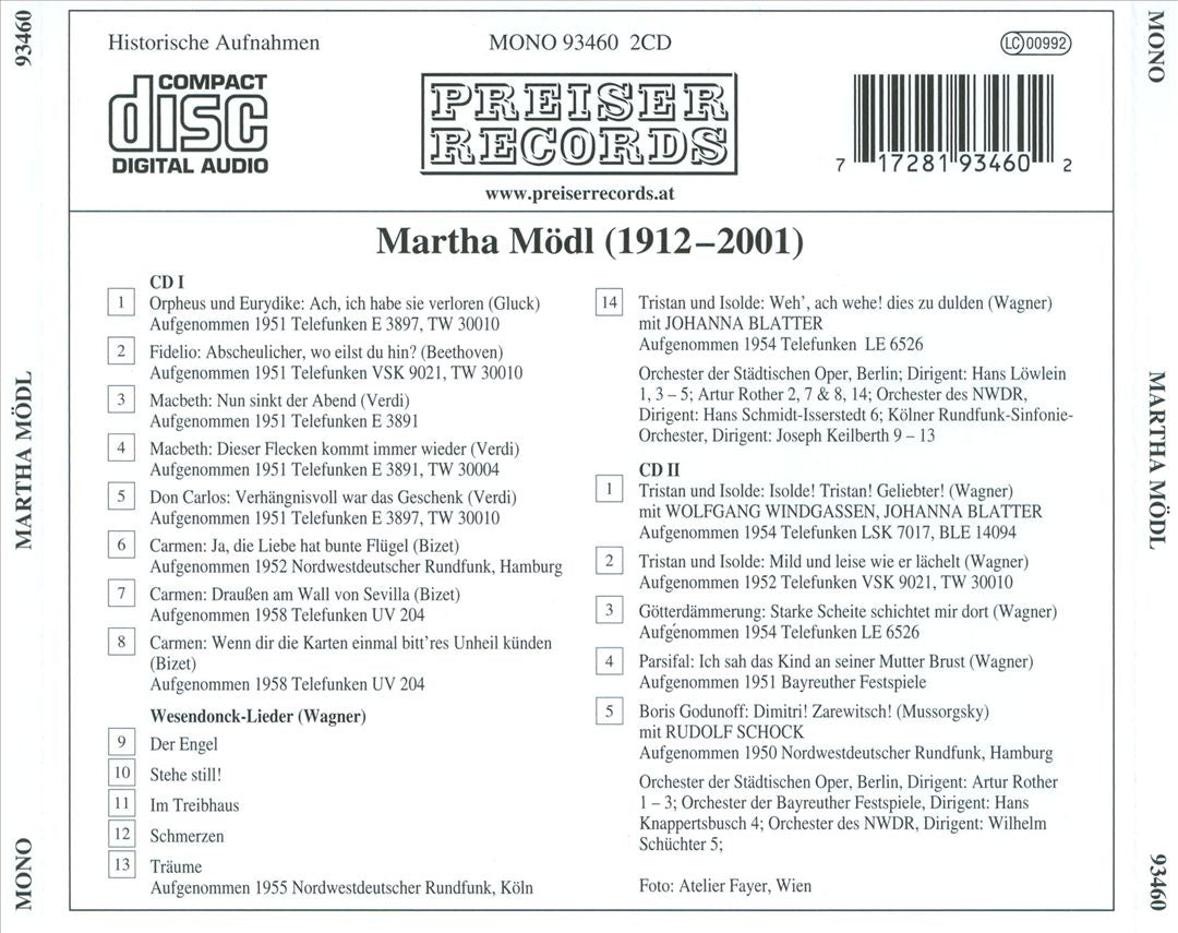 Dokumente einer Sängerkarriere: Martha Mödl cover art