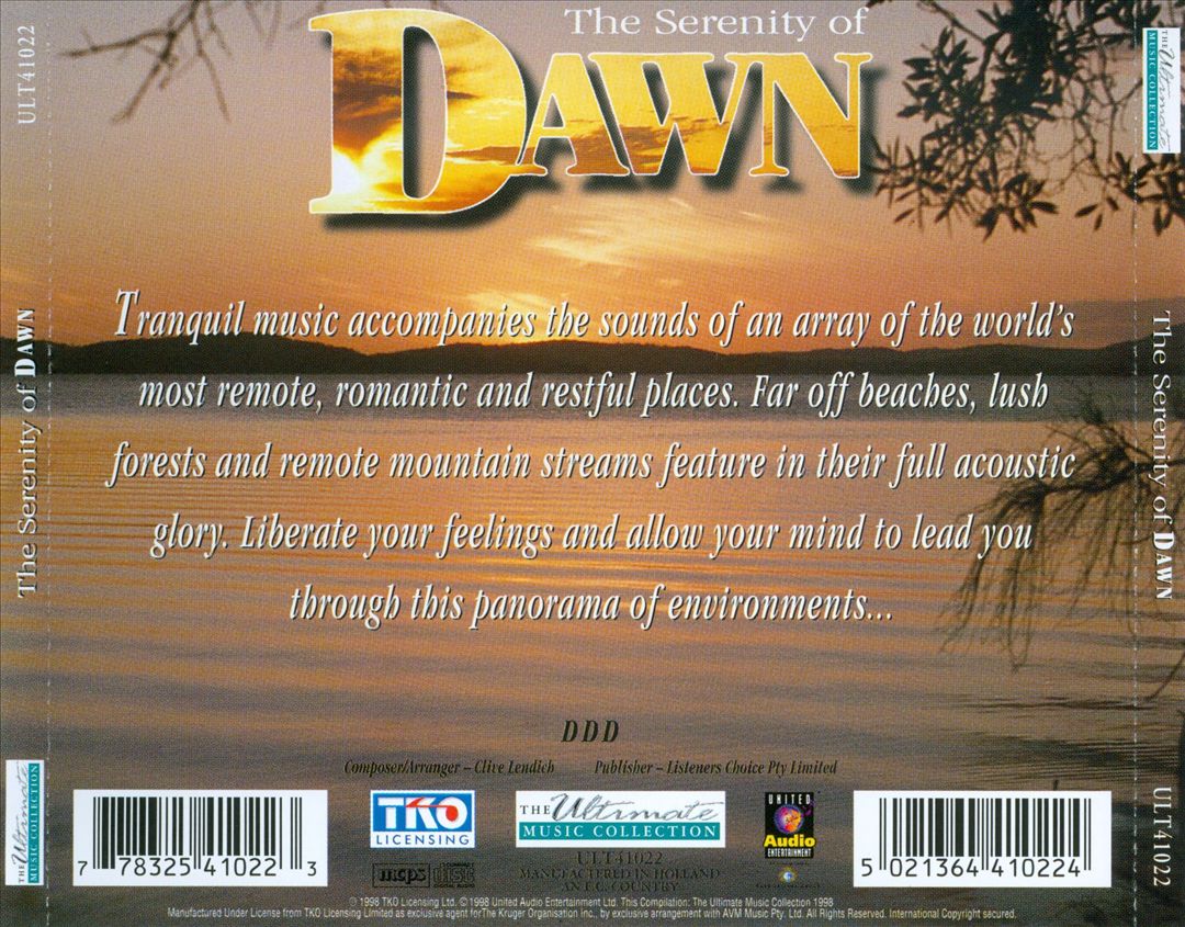 Serenity of Dawn cover art