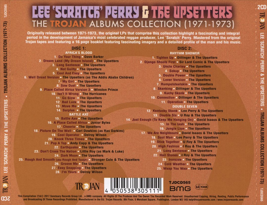 Lee Perry & The Upsetters: The Trojan Albums Collection, 1971 to 1973 cover art