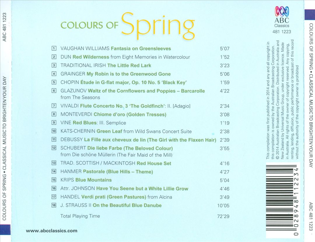 Colours of Spring: Classical Music to Brighten Your Day cover art