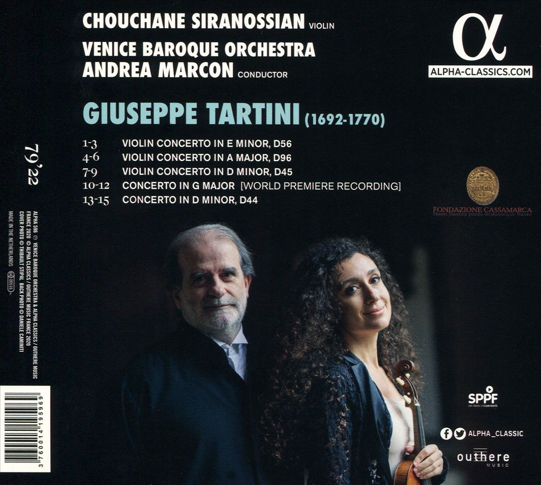 Tartini: Violin Concertos cover art