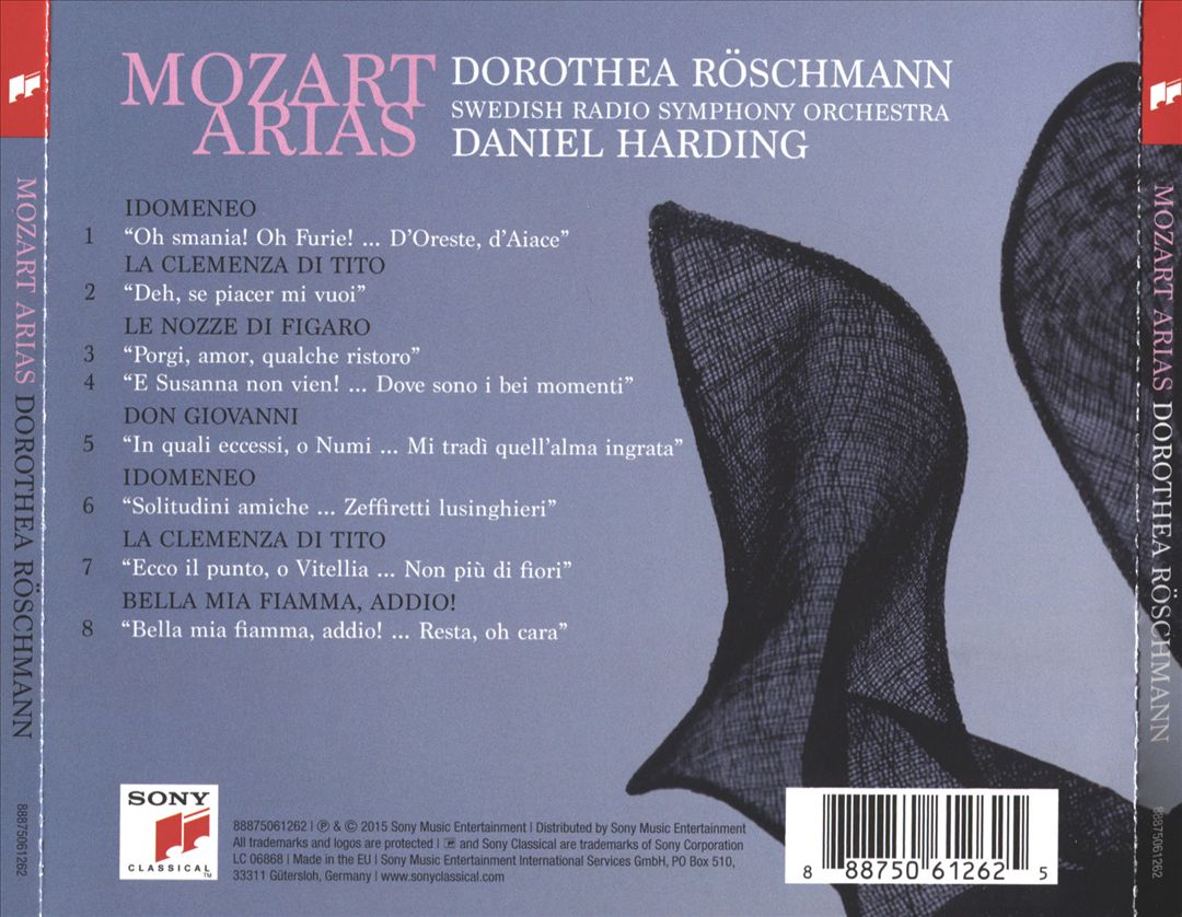 Mozart Arias cover art