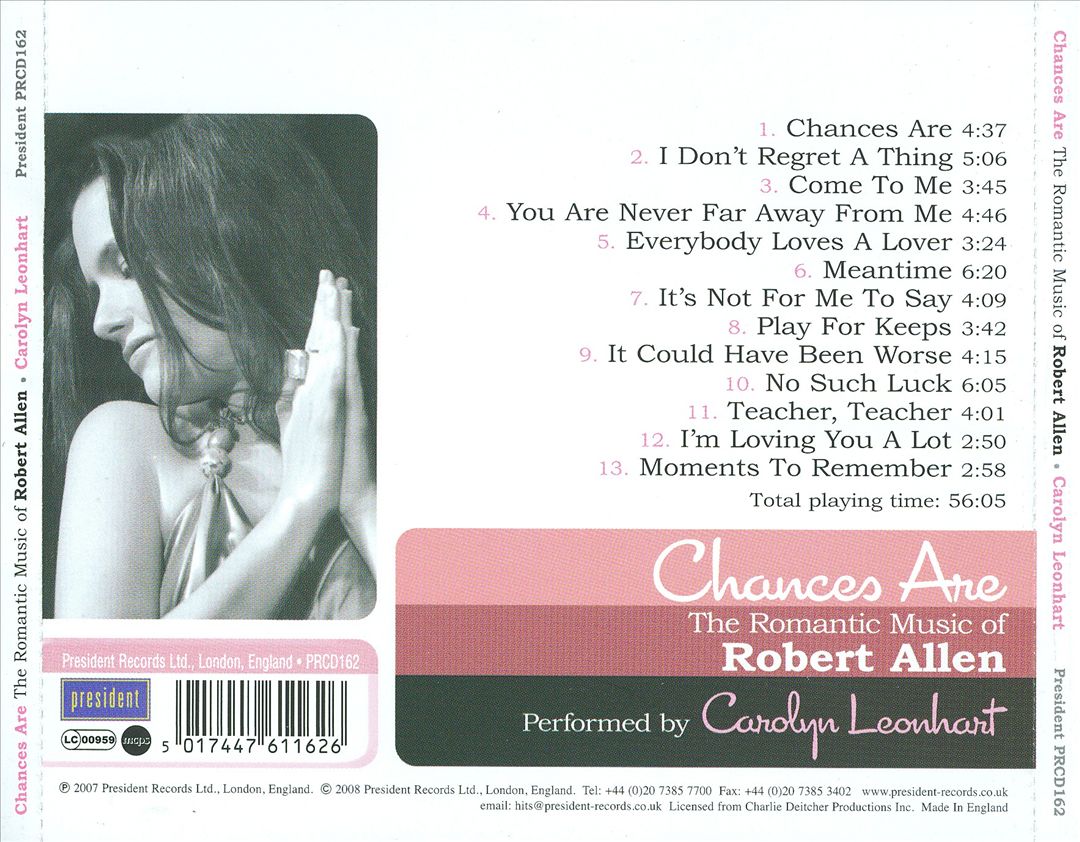 Chances Are: The Romantic Music of Robert Allen cover art