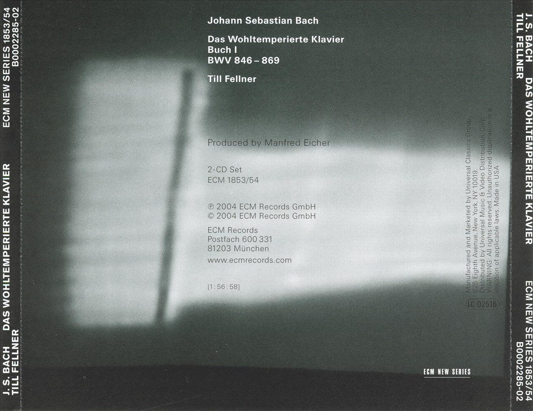 Bach: Das Wohltemperierte Klavier cover art