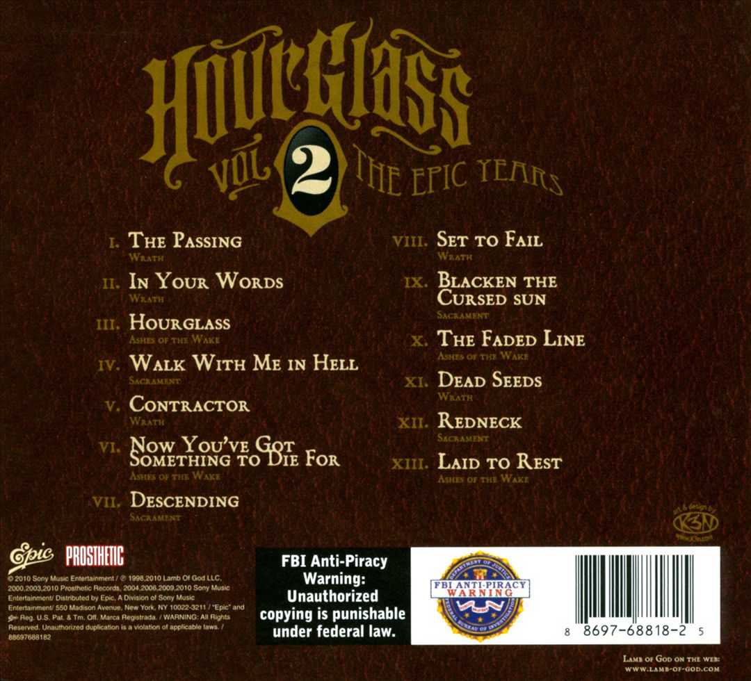 Hourglass, Vol. 2: The Epic Years cover art
