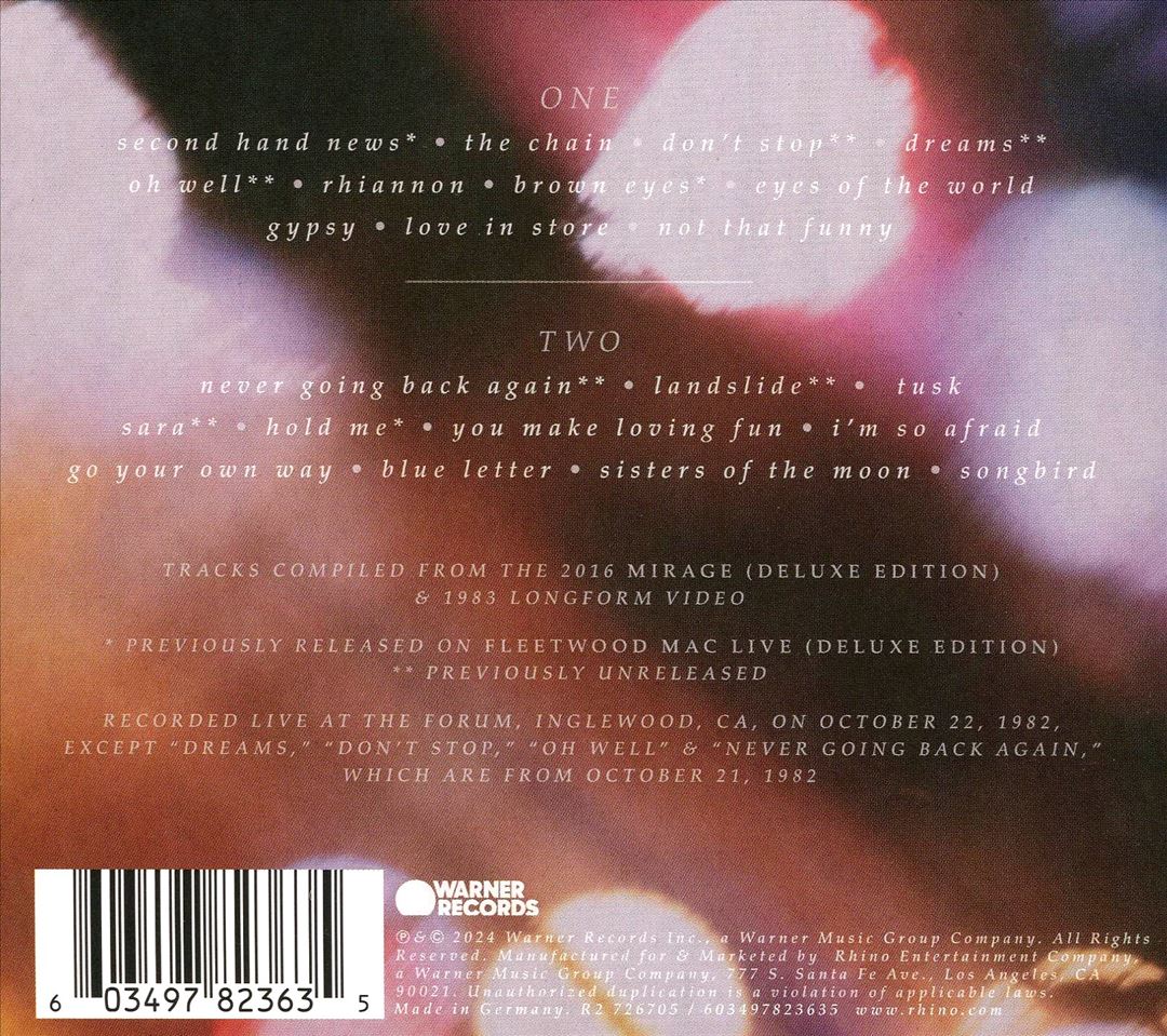 Mirage Tour '82 cover art