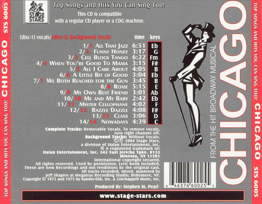 Karaoke from the Hit Broadway Musical Chicago cover art