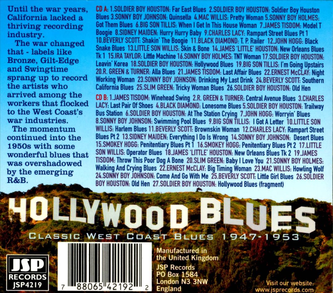 Hollywood Blues: Classic West Coast Blues 1947-1953 cover art