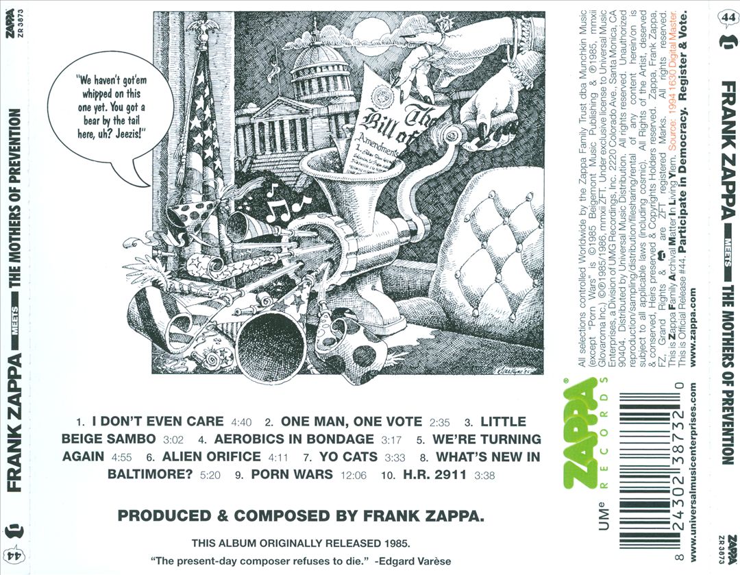 Frank Zappa Meets the Mothers of Prevention cover art