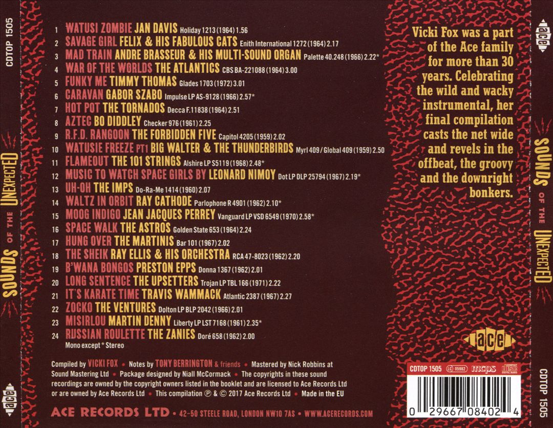 Sounds of the Unexpected: Weird & Wacky Instrumentals From Pop's Finalfrontiers cover art