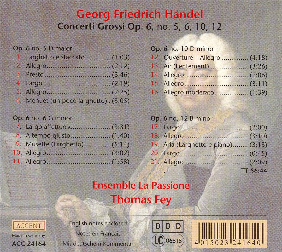 Händel: Concerti Grossi Op. 6 Nos. 5, 10 and 12 cover art