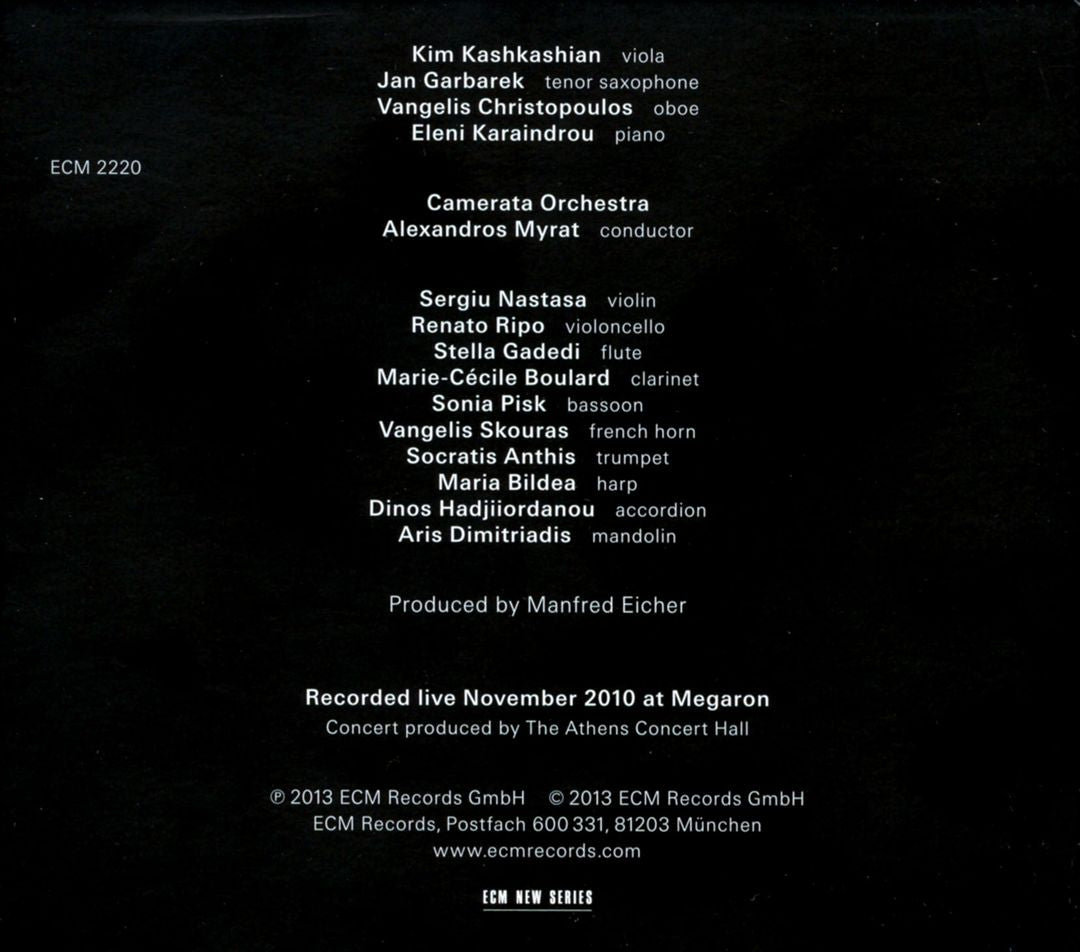 Eleni Karaindrou: Concert in Athens cover art