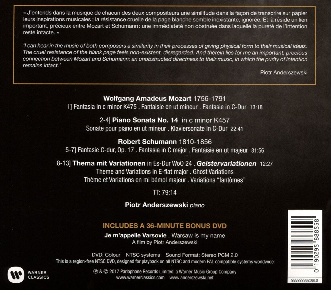 Mozart, Schumann: Fantaisies cover art