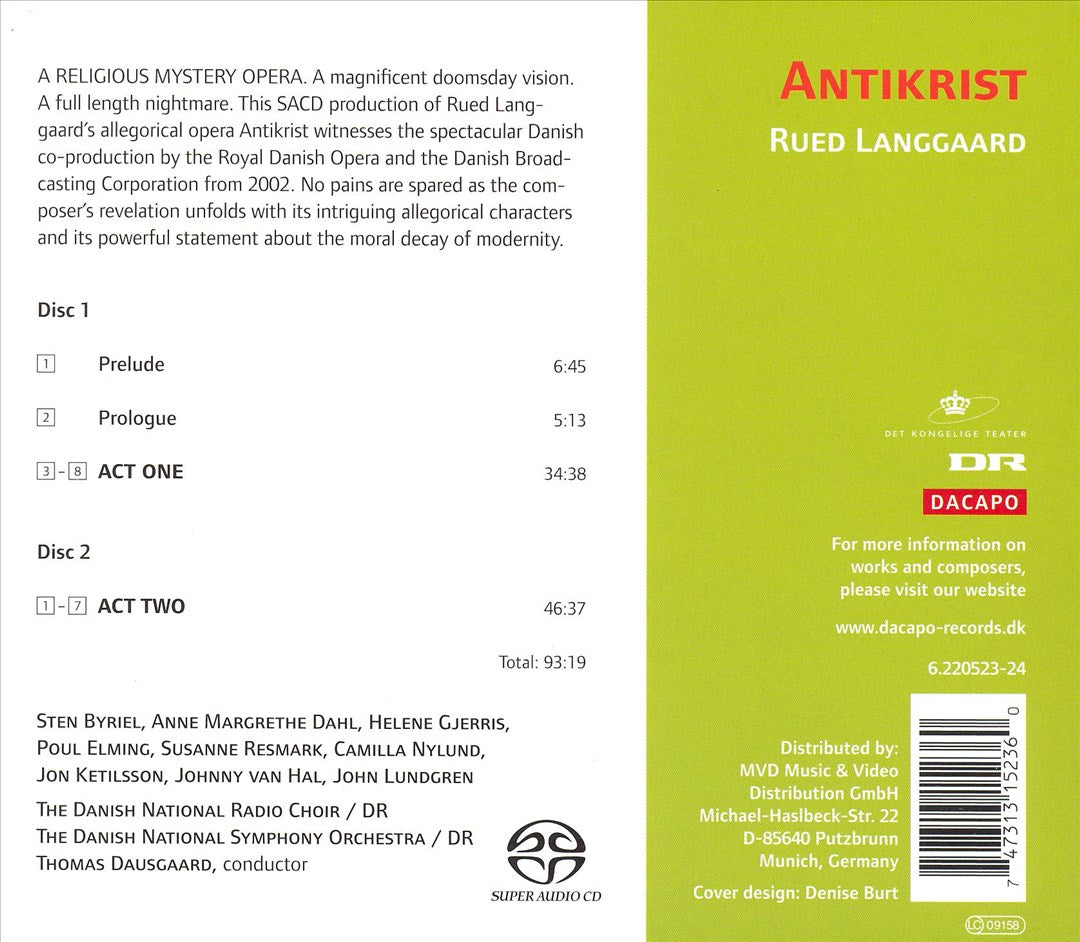 Rued Langgaard: Antikrist cover art