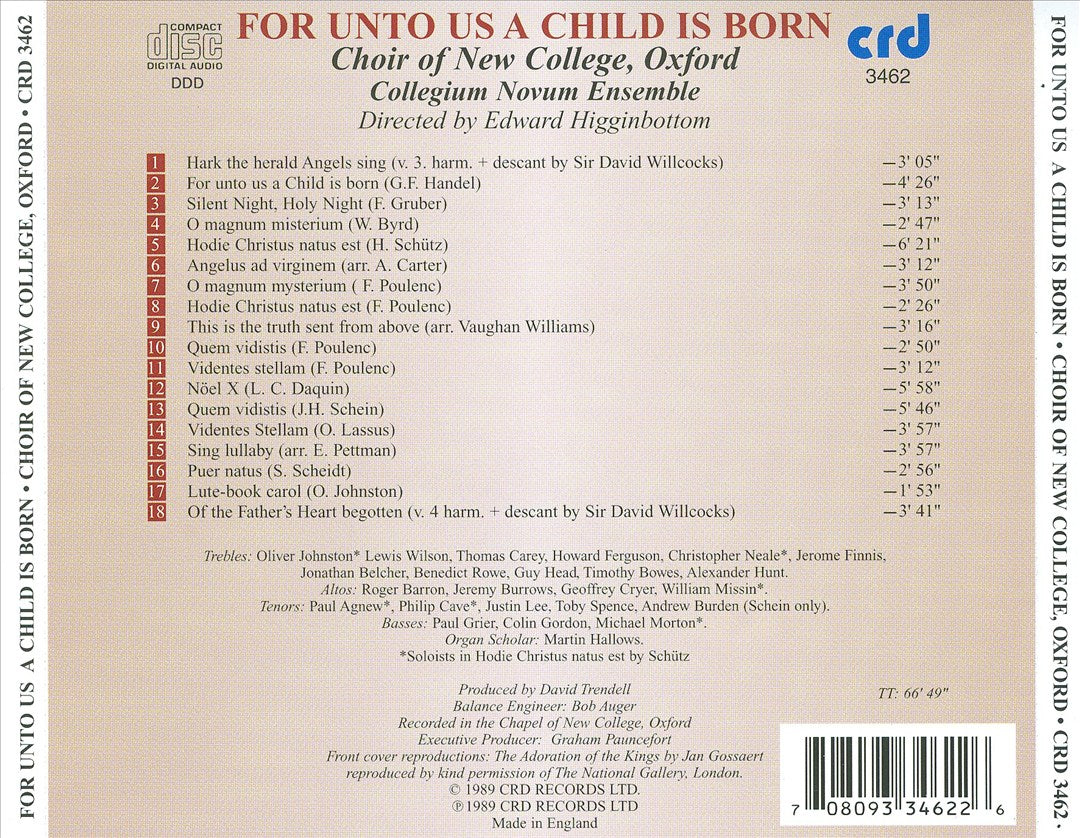 For Unto Us a Child Is Born cover art