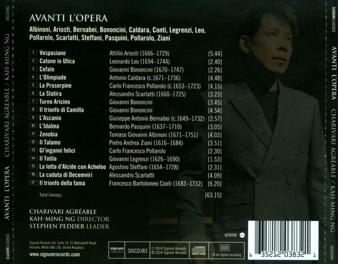 Avanti l'Opera: An A-Z of Italian Baroque Overtures cover art