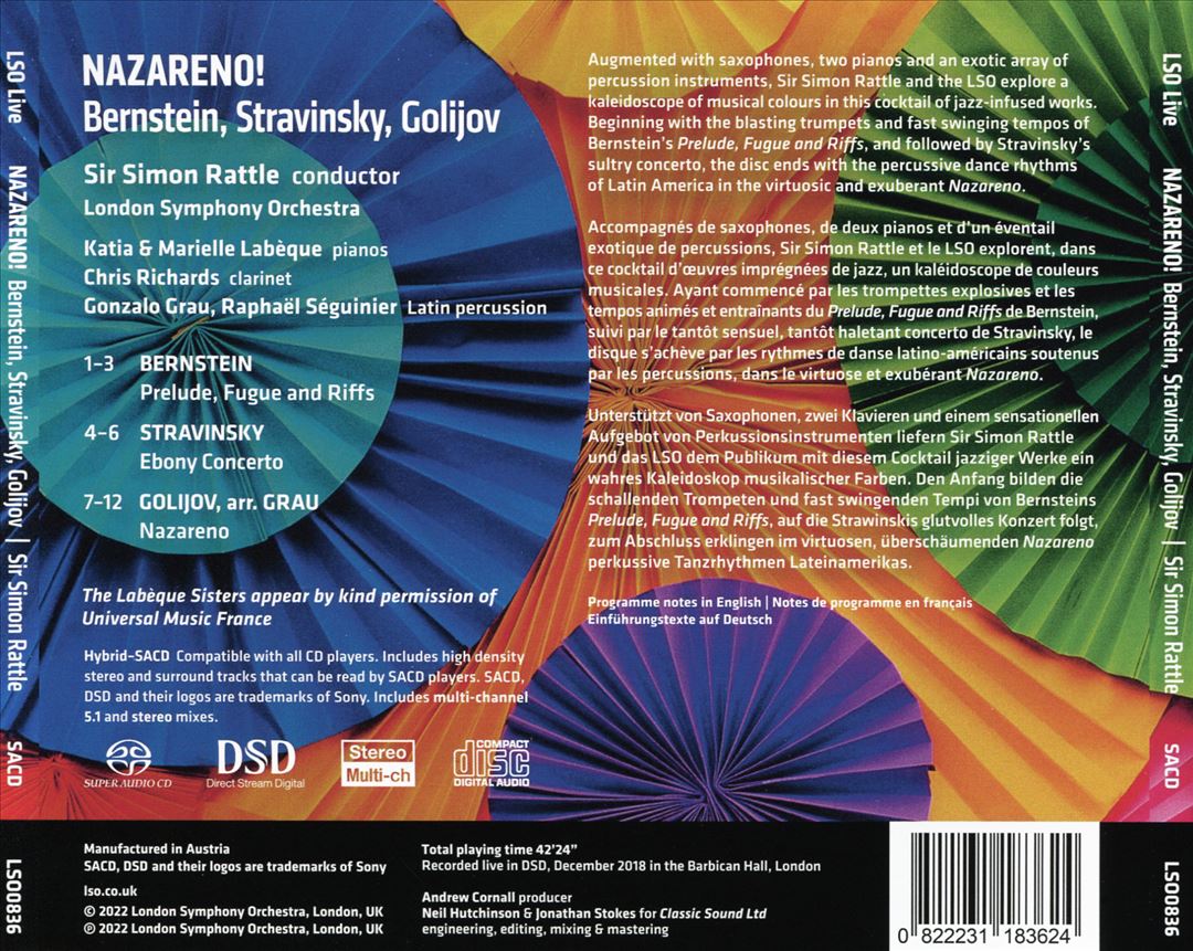 Nazareno: Bernstein, Stravinsky, Golijov cover art