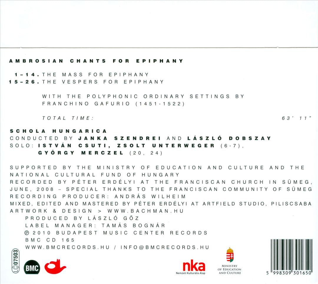 Ambrosian Chants for Epiphany cover art