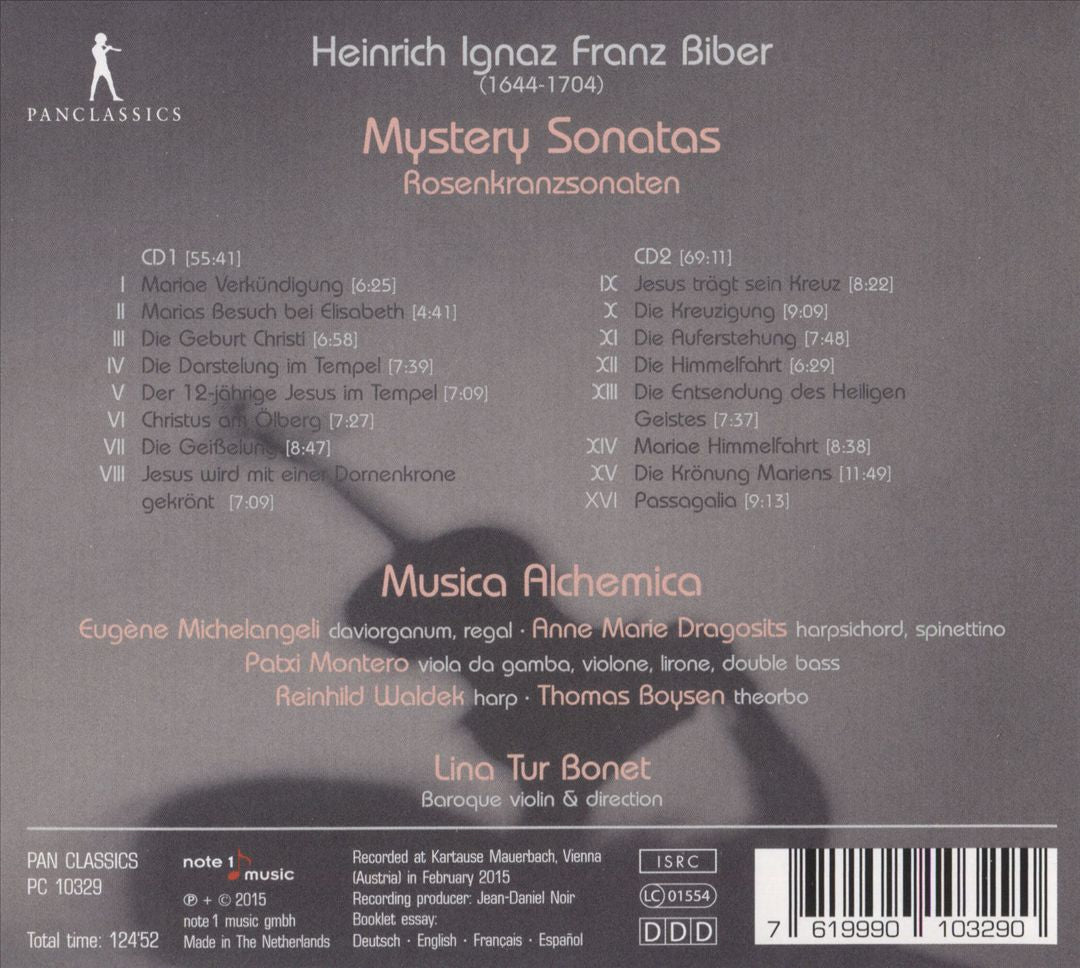 Biber: Mystery Sonatas; Rosenkranzsonaten cover art