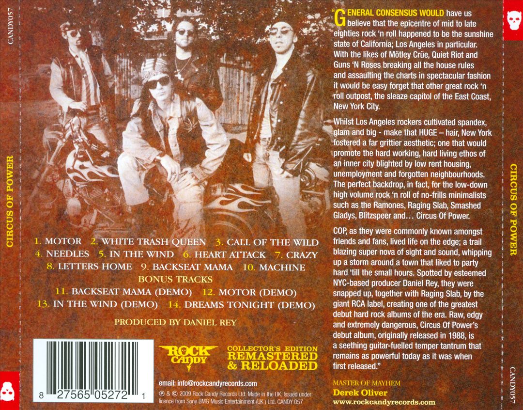 Circus of Power cover art