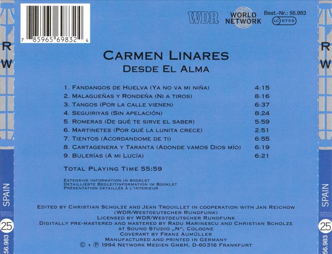 Spain: Desde El Alma, Cante Flamenco En Vivo cover art