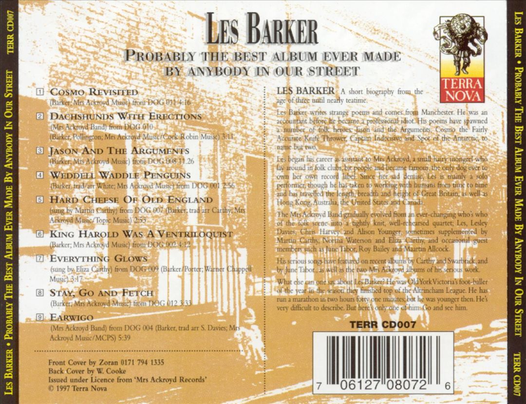 Probably the Best Album Ever Made by Anybody in Our Street cover art