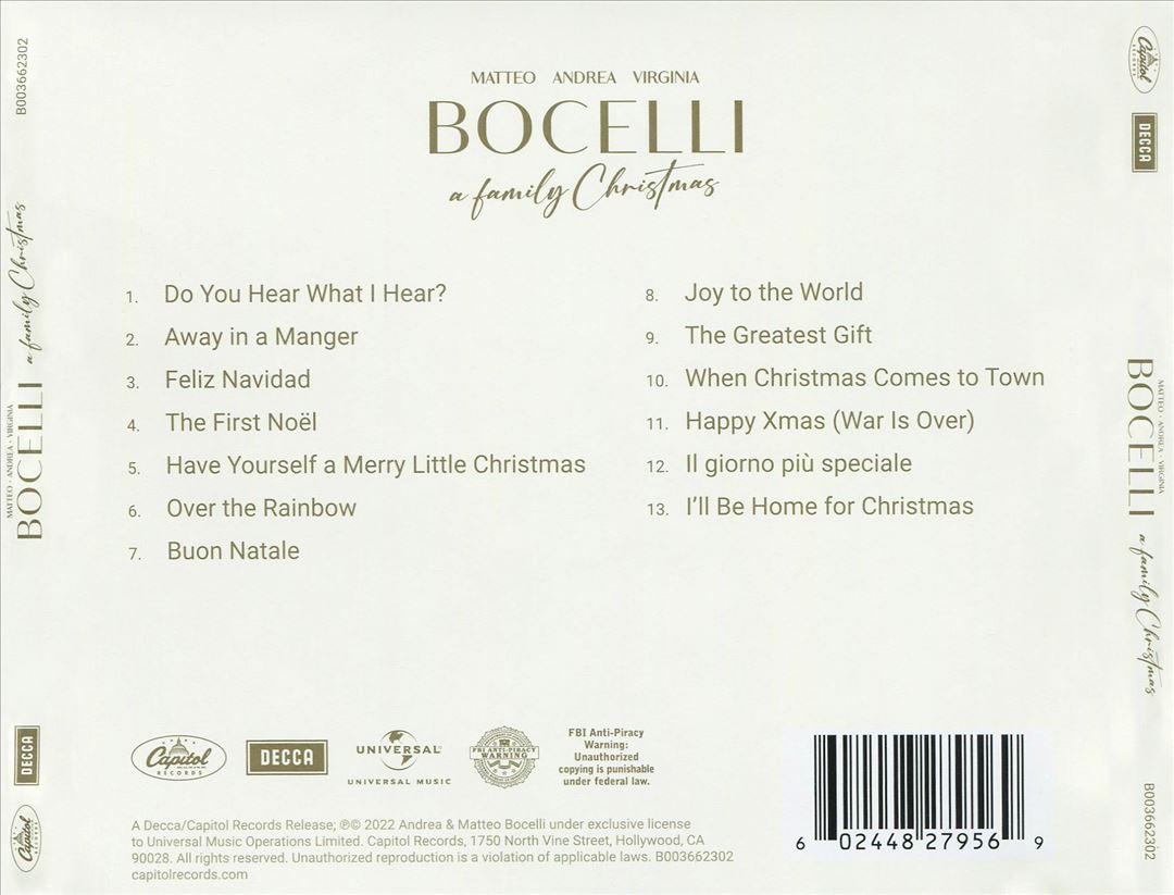 Family Christmas cover art