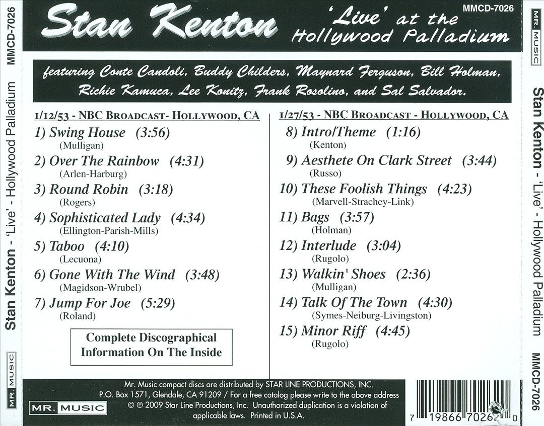 Live at the Hollywood Palladium cover art